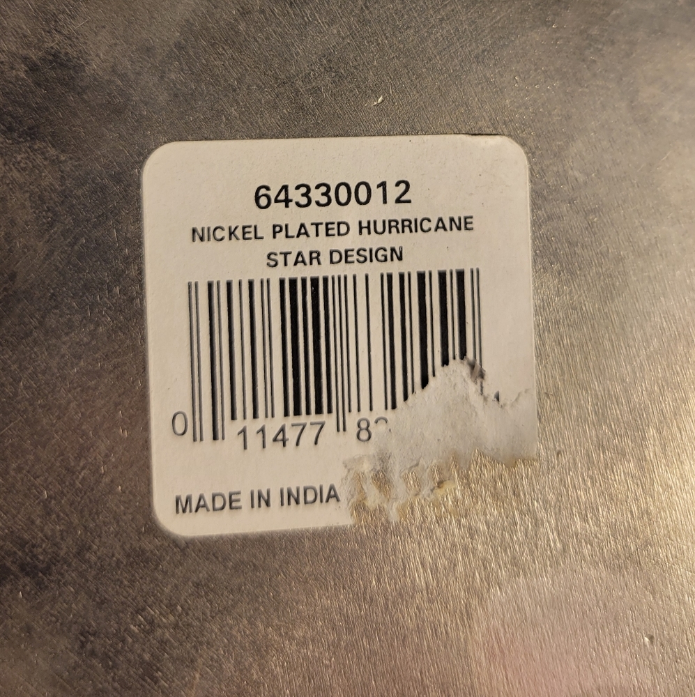 Nikkel plated candle holder - Picture 3 of 5